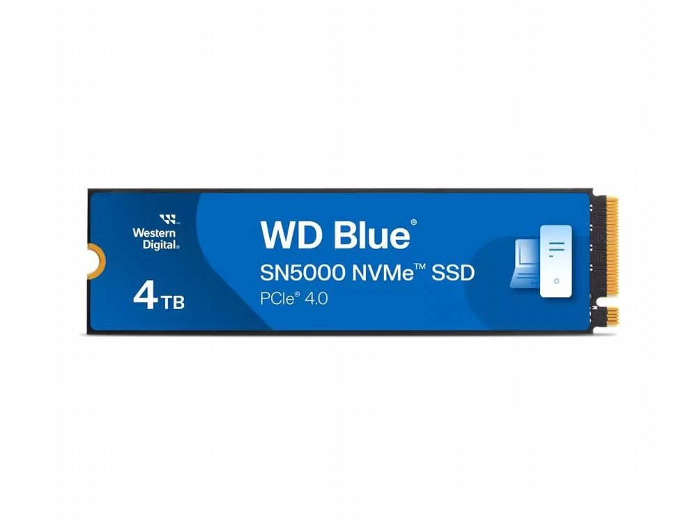 Western Digital Blue SN5000 | 4TB NVMe SSD | M.2 Gen4 | 5.500MB/s Lezen | 5.000MB/s Schrijven