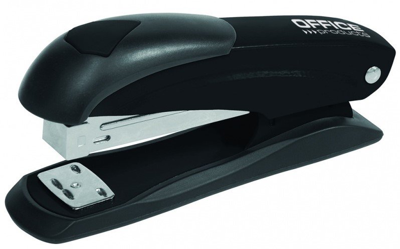 Nietmachine 24/6, 30 vel, zwart metaal, diepte 6cm