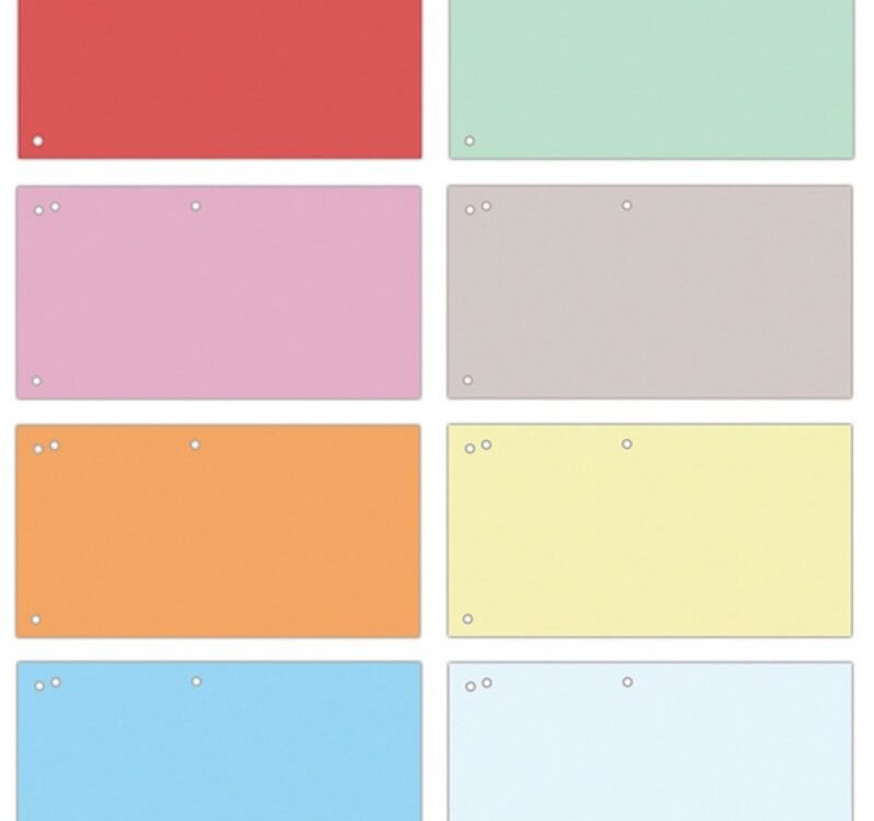 Scheidingsstroken, 1/3 A4, 240x105mm, 100st