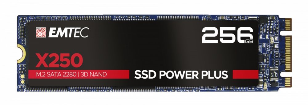 Emtec X250 | M.2 SSD (SATA III) | 256GB | 3D NAND