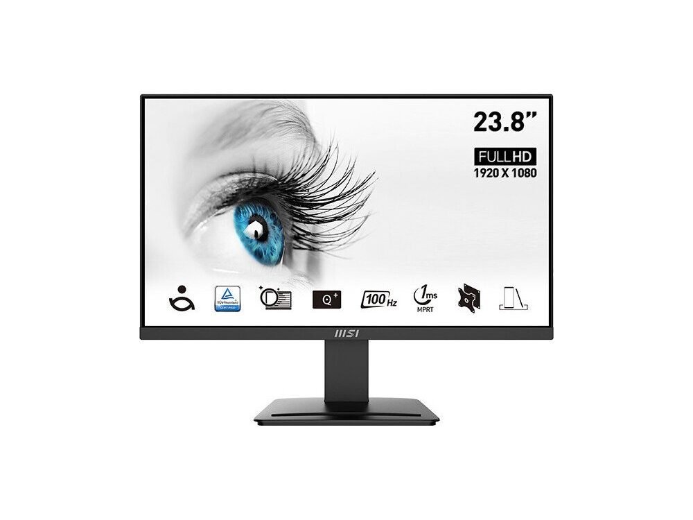 MSI PRO MP2412 | 23,8" Full HD VA Monitor (100Hz) | 1920x1080 | HDMI + DisplayPort | VESA