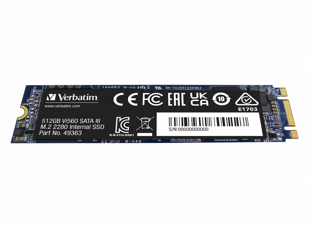 Verbatim Vi560 | 512GB SATA SSD | M.2 | 560MB/s Lezen | 520MB/s Schrijven - Afbeelding 4