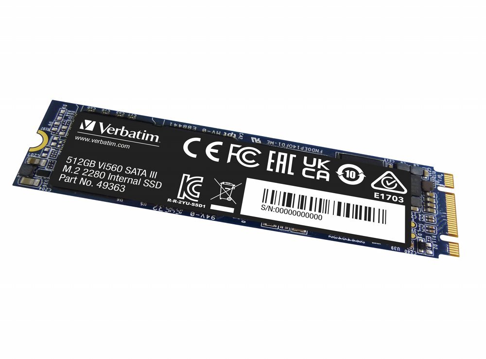 Verbatim Vi560 | 512GB SATA SSD | M.2 | 560MB/s Lezen | 520MB/s Schrijven - Afbeelding 3