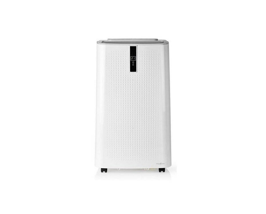 Nedis WIFIACMB1WT9 | Mobiele airconditioner | 3-in-1: koelen, ontvochtigen, ventileren | 9000 BTU | Wi-Fi & app-bediening | 65 dB | Wit