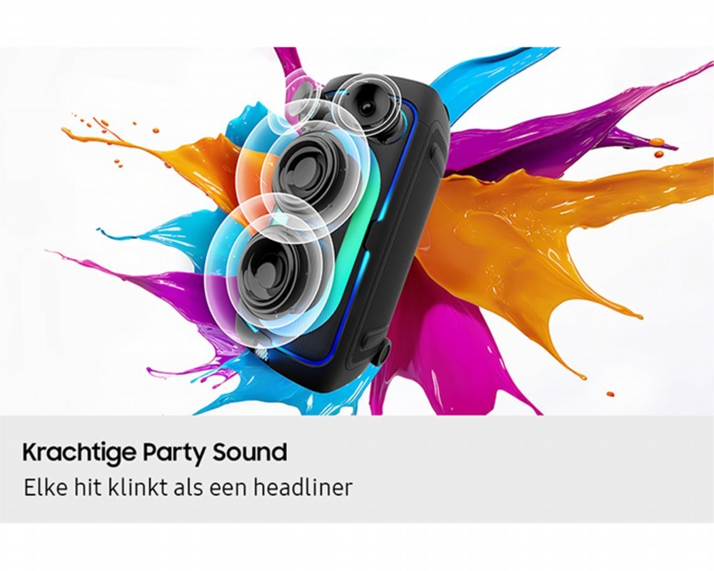 Samsung Sound Tower MX ST50F/XN | Bluetooth Party Speaker | 240W | Tot 18 Uur Accuduur | IPX4 Spatwaterbestendig | Karaoke & Party Lights+ - Afbeelding 10