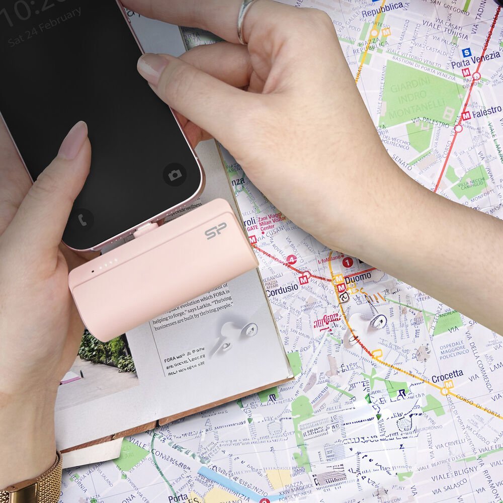 Silicon PowerPE QD50 | Powerbank | 5.000 mAh | 20W Power Delivery | USB-C | Roze - Afbeelding 4