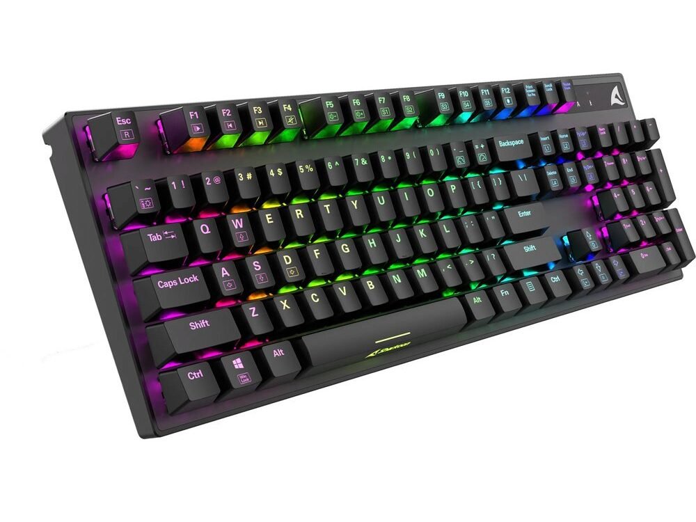 Sharkoon SKILLER SGK20 RGB | Mechanisch Gaming Toetsenbord | QWERTY | Zwart