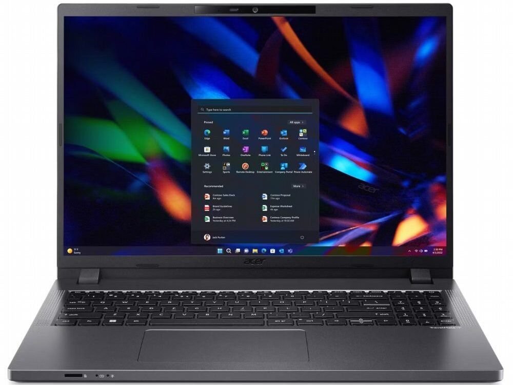 Acer TravelMate P2 |16" WUXGA IPS | Intel Core i7-1355U | 16GB RAM | 512GB SSD | W11 Pro | Steel Grey