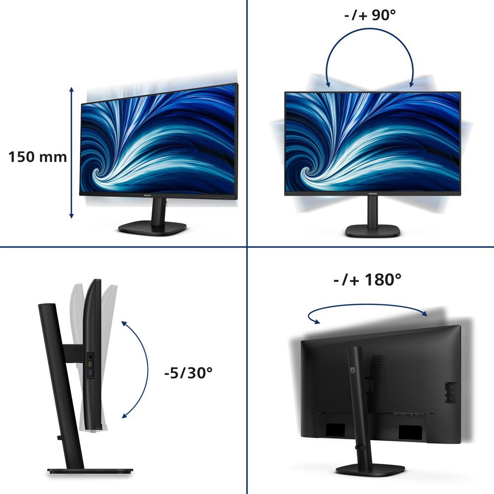 Philips 27B2N3500J/00 | 27" Quad HD IPS Monitor | 120 Hz | Zwart - Afbeelding 9