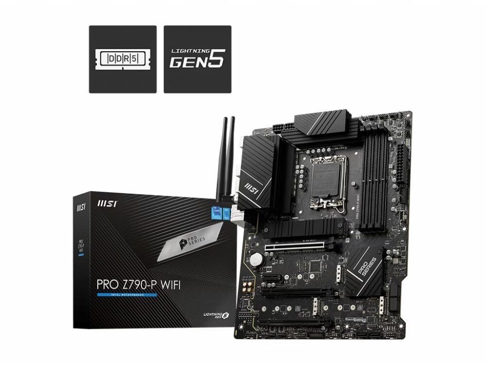 MSI PRO Z790-P WIFI | Socket LGA 1700 | Intel Z790 | 4xDDR5 | ATX | Moederbord