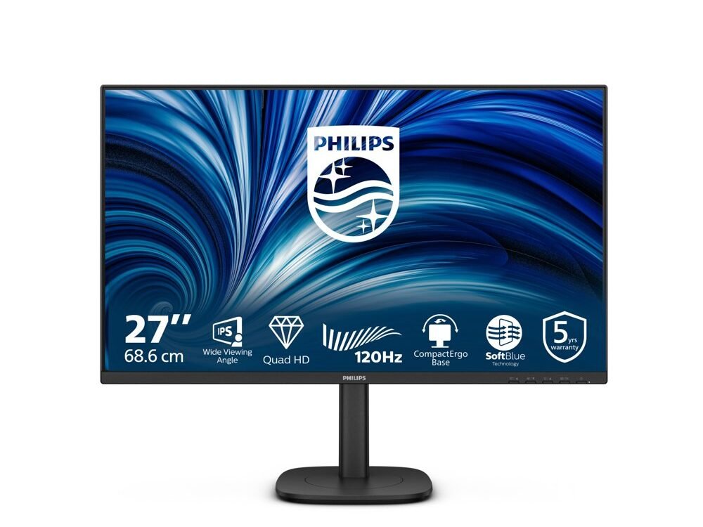Philips 27B2N3500J/00 | 27" Quad HD IPS Monitor | 120 Hz | Zwart