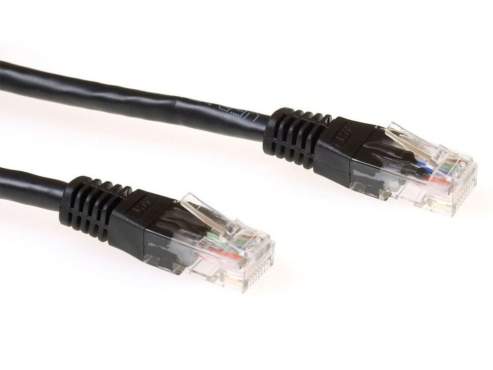 ACT netwerkkabel | Cat6 | U/UTP (UTP) | 0,5 m | Zwart