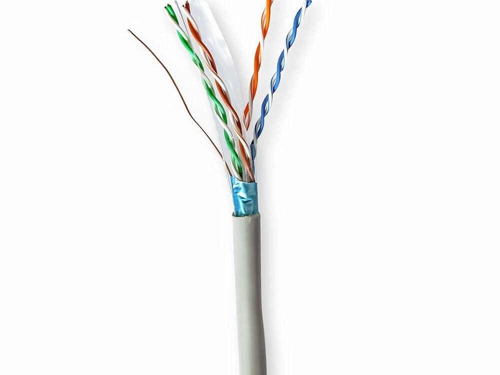 Nedis netwerkkabel | Cat6 | F/UTP (FTP) | 50 m | Grijs | CCBG8522GY50S