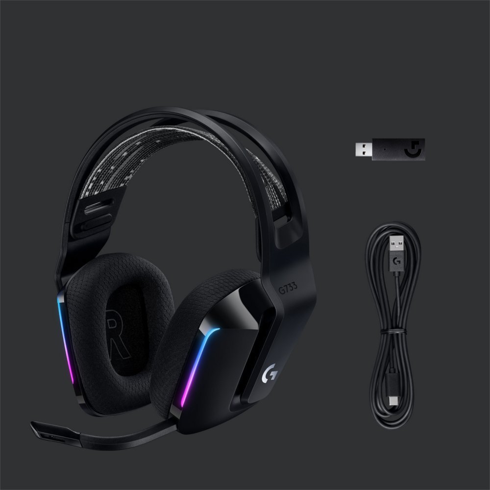 Logitech G G733 LIGHTSPEED Wireless Gaming Headset | RGB | Zwart - Afbeelding 7
