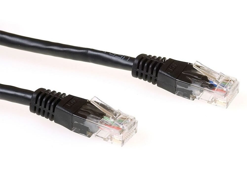 ACT netwerkkabel | Cat6 | U/UTP (UTP) | 2 m | Zwart