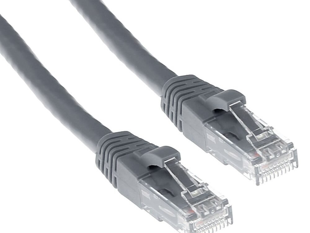 ACT U/UTP Cat 6 Patchkabel | 15 m | Snagless | RJ45 | Grijs