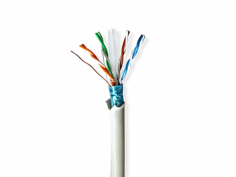 Nedis netwerkkabel | Cat6 | F/UTP (FTP) | 50 m | Grijs | CCBG8526GY50S