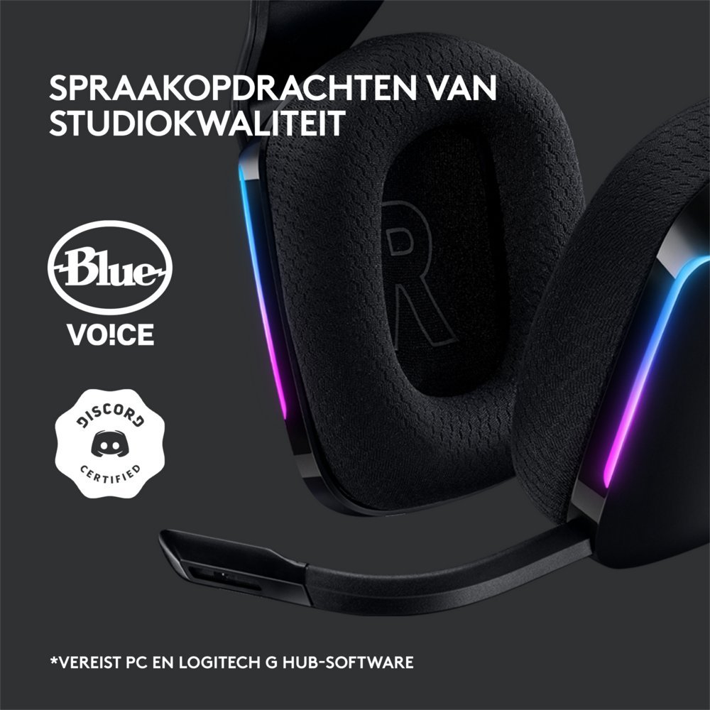 Logitech G G733 LIGHTSPEED Wireless Gaming Headset | RGB | Zwart - Afbeelding 14