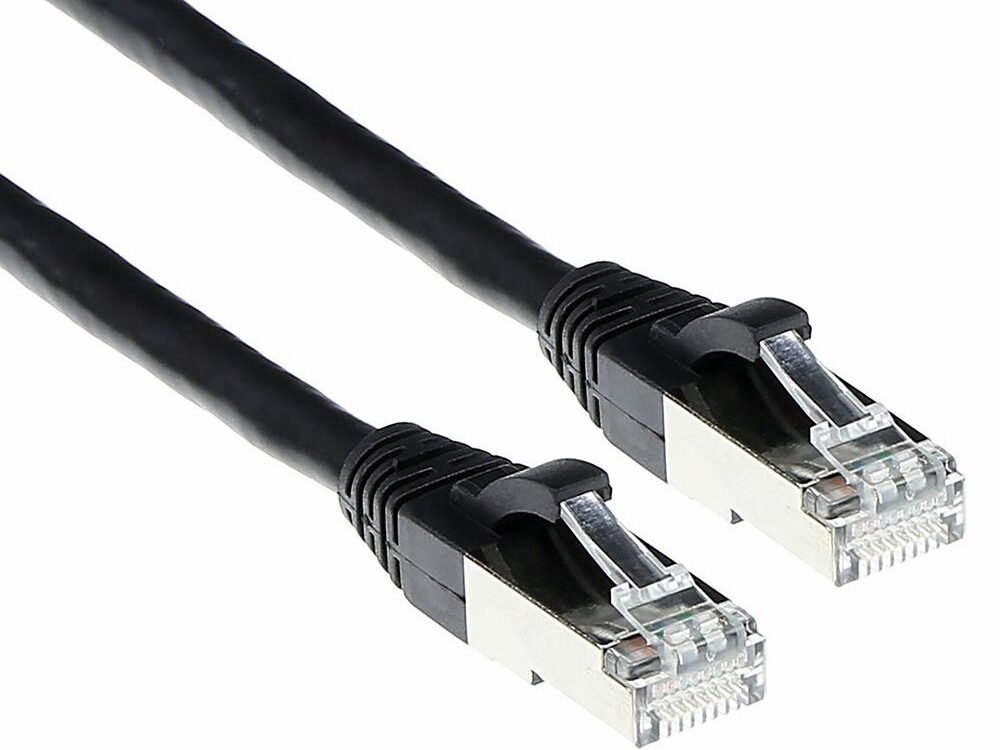 ACT netwerkkabel | Cat6A | S/FTP (S-STP) | 30 m | Zwart | FB6930