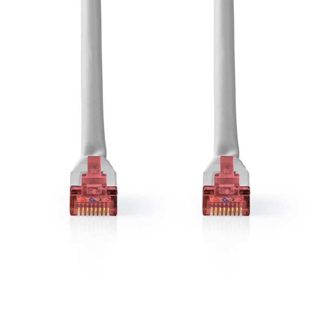 Nedis CCGL85220GY20 | Netwerkkabel Cat6 SF/UTP | 2 m | Grijs | RJ45 Male-naar-RJ45 Male