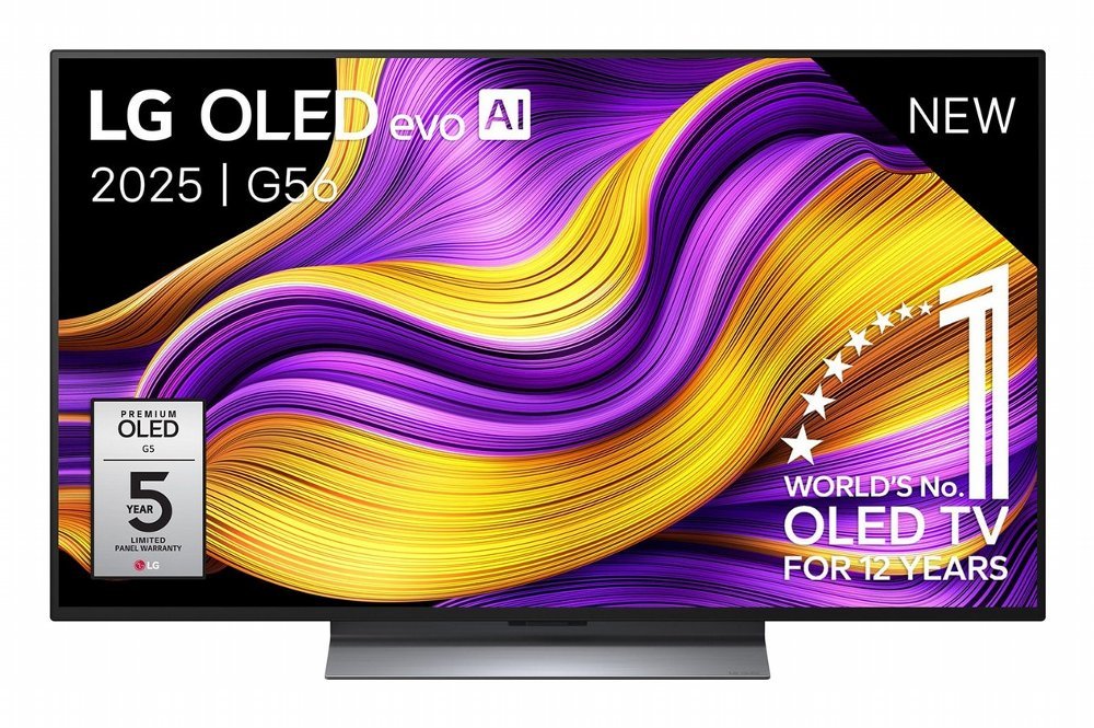 LG OLED48G56LS | 48'' OLED evo AI G5 Smart TV | 4K Ultra HD 165Hz | webOS 25 | WiFi | Zwart | Inclusief standaard