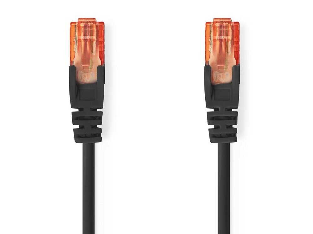 Nedis netwerkkabel | Cat6 | U/UTP (UTP) | 1 m | Zwart | CCGL85200BK10