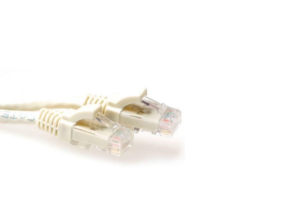 ACT UTP Cat 6A Netwerkkabel | 0,5 m | Ivoor