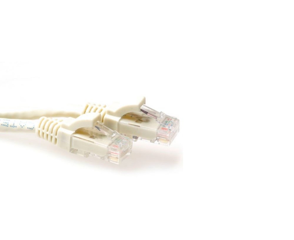 ACT UTP Cat 6A Netwerkkabel | 0,5 m | Ivoor