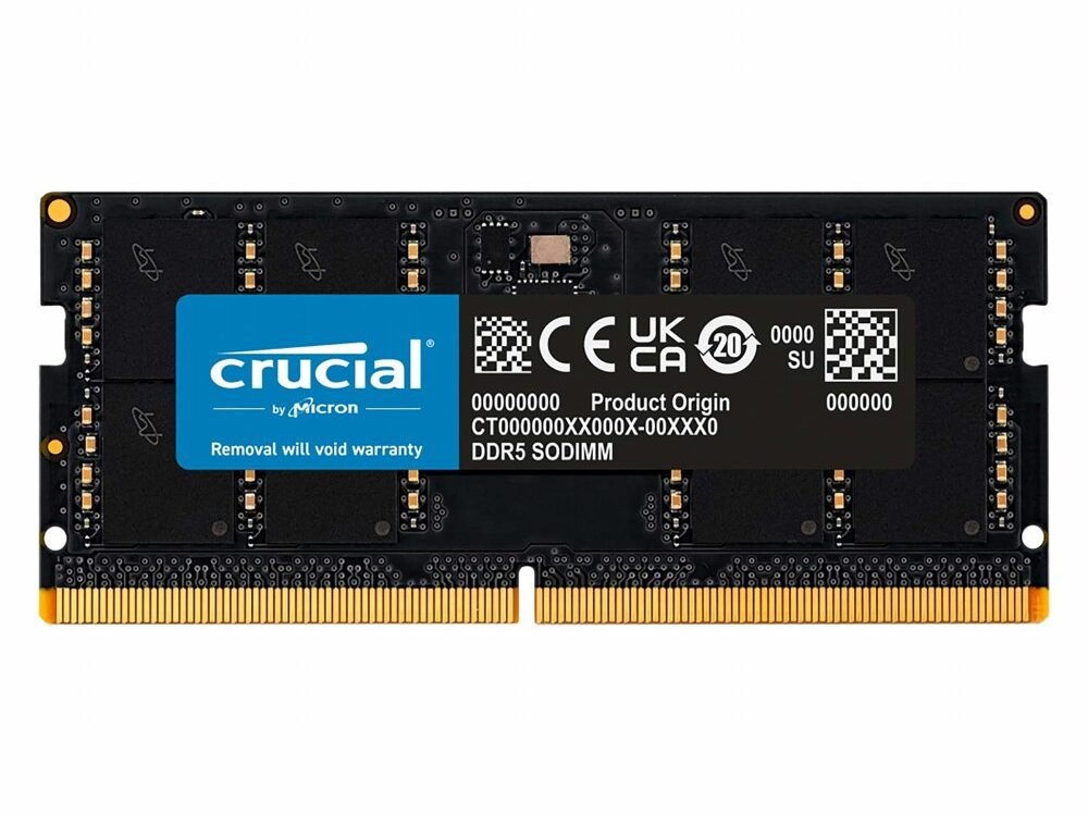 Crucial | 32GB DDR5 | 5600MHz | SO-DIMM | CL46 | Geheugenmodule | RAM