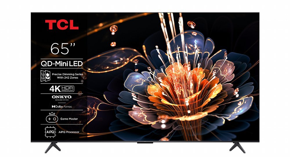 TCL 65C69KS 65" | 4K QD-Mini LED Smart TV | Google TV | Dolby Vision | Zwart
