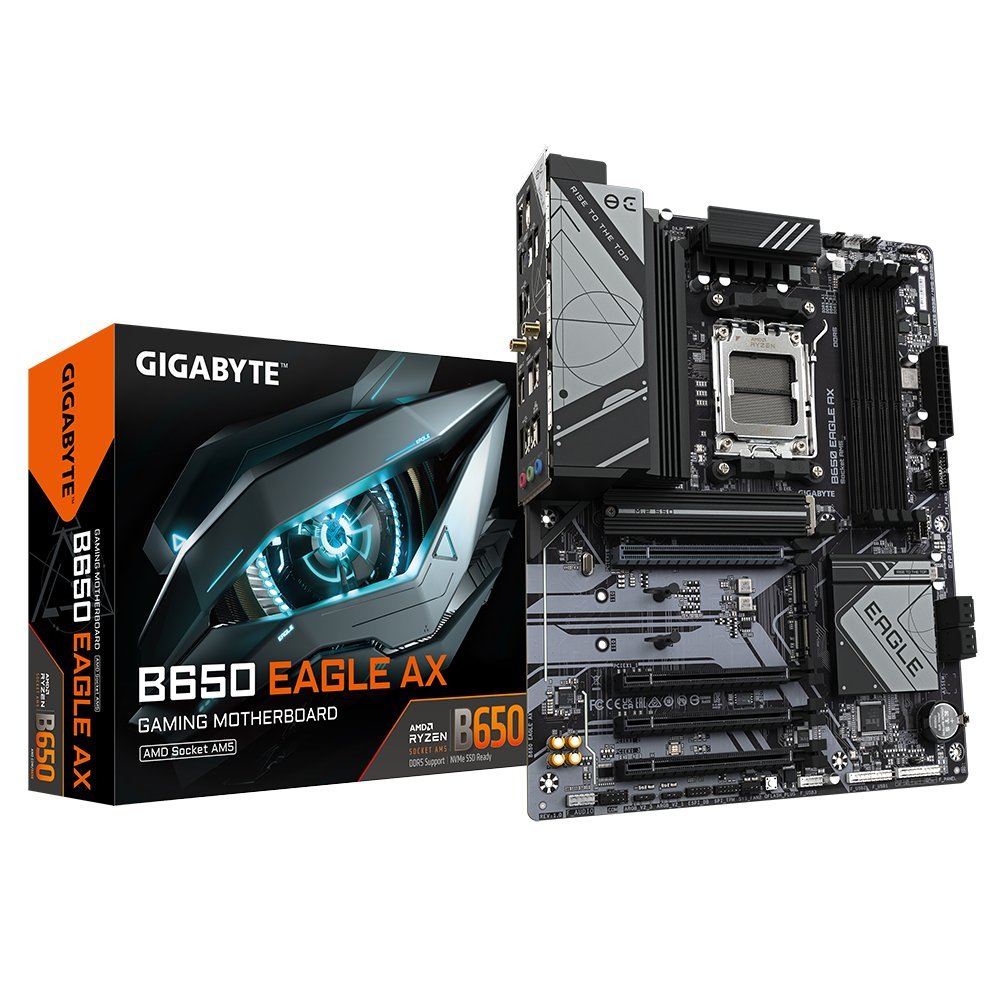 GIGABYTE B650 EAGLE AX | AMD B650 | Socket AM5 | 4x DDR5 | Wi-Fi 6E | ATX Moederbord