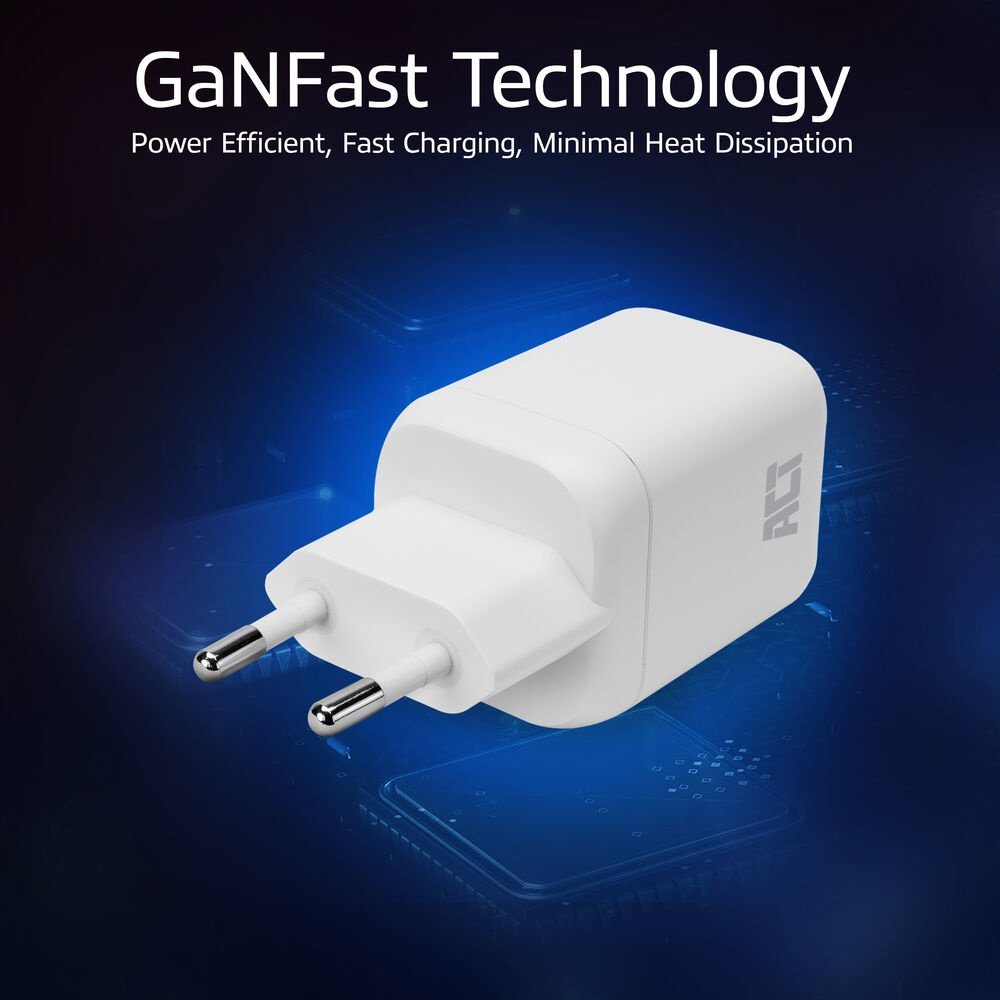 ACT AC2175 | 100W USB-C-lader | 2× USB-C | Power Delivery 3.2 | PPS & AVS | GaNFast - Afbeelding 6