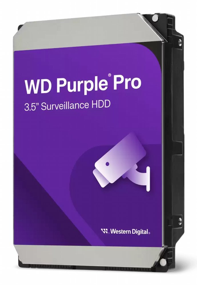 WD Purple Pro WD122PURP | 12TB Surveillance HDD | 7200 RPM | 512MB Cache | SATA III | 3.5"