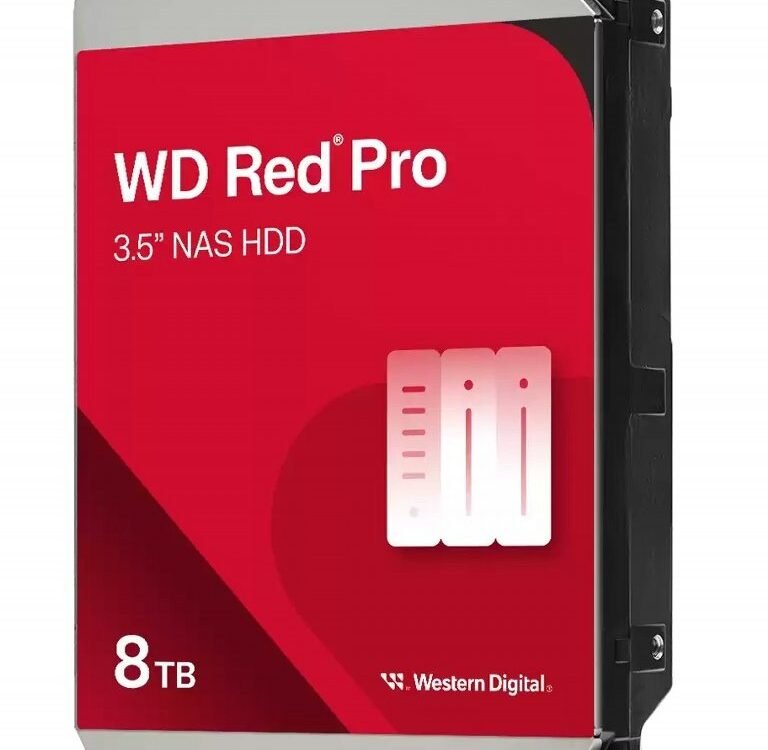 Western Digital Red Pro | 8TB Interne Harde Schijf | 7200 RPM | 256MB Cache | 3,5" SATA