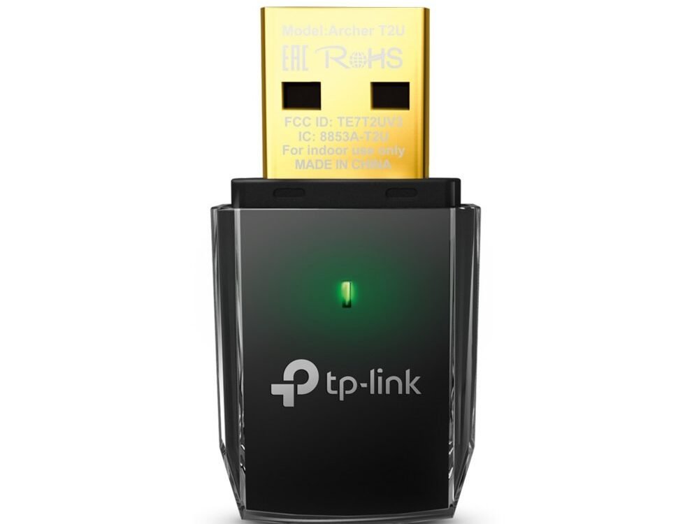 TP-Link Archer T2U V3 | WiFi 5 AC600 USB Adapter | Dual Band | USB 2.0