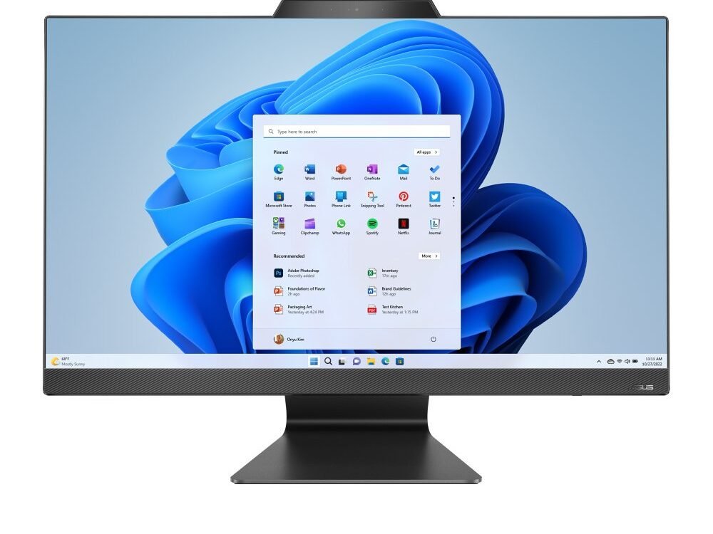 Asus All-in-One M3702 | 27″ Full HD | AMD Ryzen 3 7320U | 16GB DDR5 | 256GB SSD | Windows 11 Professional Education